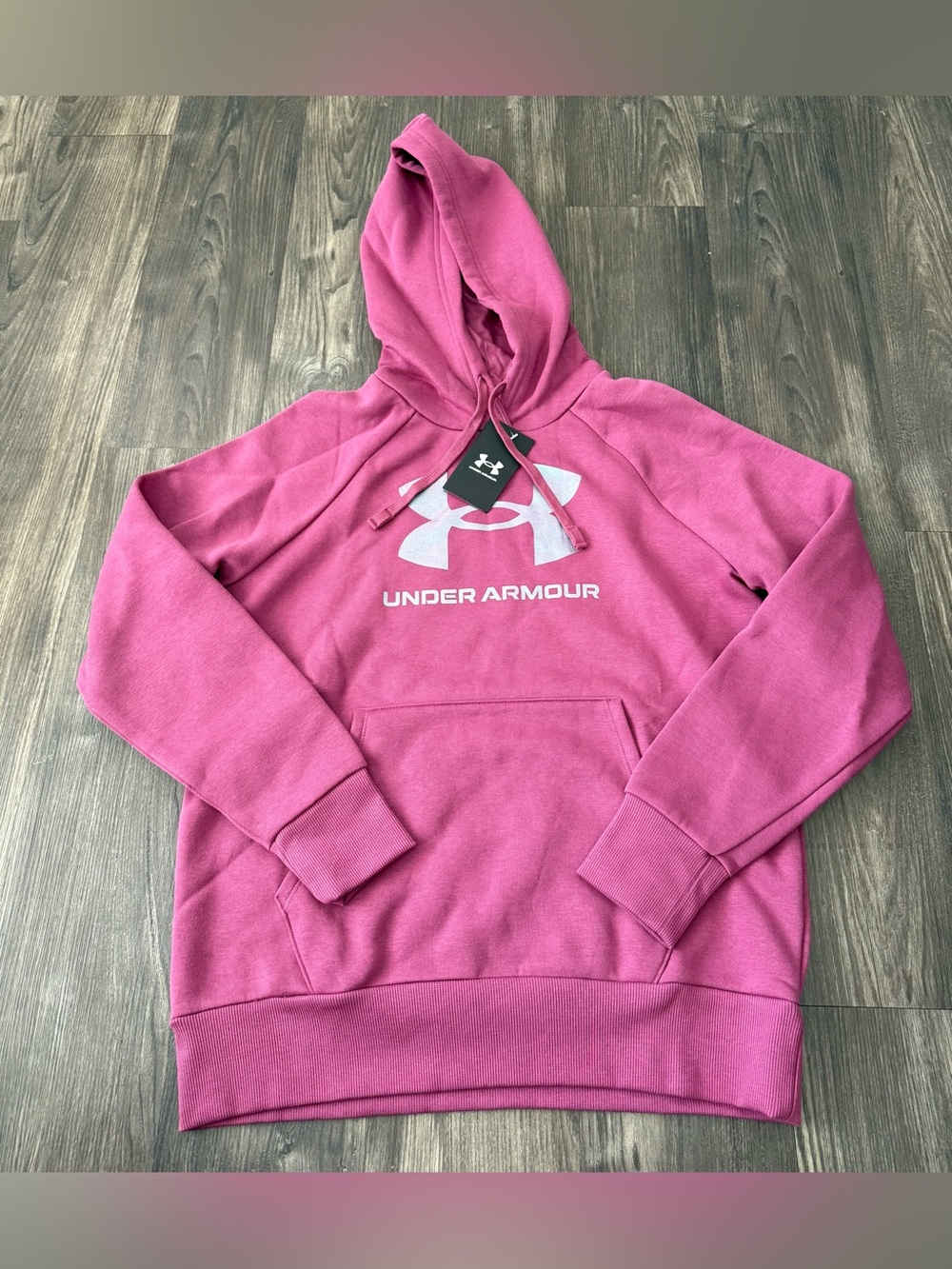 Women’s Under Armour Sweatshirt Hoodie Dusty Mauve Size Small BTS Back To School